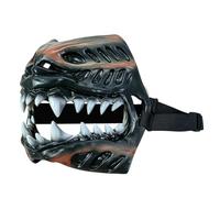 Dog Muzzle Breathable - Flexible Halloween Costume Guard with Scary Teeth | Latex Adjustable Straps Lightweight , Scary Teeth Dog Muzzle For Walking, Training, Grooming, Play & Holiday Party Costum