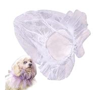 Dog Muzzle - Breathable Soft Mesh Protector | Puppy Muzzle to Eating Things | Polyester, 26x26x20cm, 10g, Anti Eating Head Cone, Mesh Bib, for Small Medium Dogs, Indoor Outdoor Travel Hiking Camp