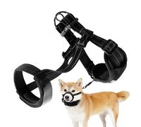 Dog Muzzle For Barking, Reflective Pet Muzzles, Adjustable Dog Muzzle, Portable Dog Muzzles, Black Dog Muzzle, Prevent Biting Muzzle, Chewing Prevention Muzzle, Barking Control Muzzle, Safe Dog Muzzle