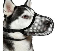 Dog Muzzle - Polyester et Nylon - Respirant - Anti-écorce Muzzle, Souple - Réglable - pour toilettage - Barking Licking