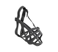 Dog Muzzle, Soft Adjustable Dog Mouth Guard, Portable Cage Mouth Cover, Breathing Dog Muzzle, Soft Dog Mouth Cover, Black Dog Training Muzzle for Small Dogs, Medium Dogs, Large Dogs