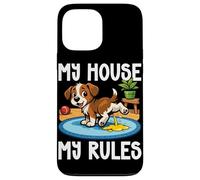 Dog My House My Rules Dog Lover Funny Dog Owner Pet Blagues Coque pour iPhone 13 Pro Max