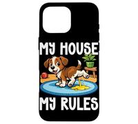 Dog My House My Rules Dog Lover Funny Dog Owner Pet Blagues Coque pour iPhone 16 Pro Max