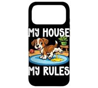 Dog My House My Rules Dog Lover Funny Dog Owner Pet Blagues Coque pour iPhone 17 Pro Max