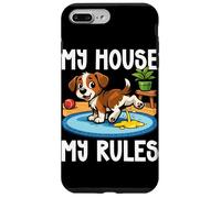 Dog My House My Rules Dog Lover Funny Dog Owner Pet Blagues Coque pour iPhone 7 Plus/8 Plus