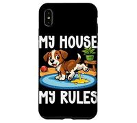 Dog My House My Rules Dog Lover Funny Dog Owner Pet Blagues Coque pour iPhone XS Max