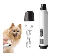Dog Nail Grinder, Pet Nail Trimmer, Electric Grinder, 5-Speed Rechargeable Grooming Tool, Quiet Use, Ideal for Small to Large Pets, 7.09x1.38x1.18 Inches