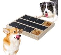 Dog Nail Scratch Board, Puppy File Toy with Treat Box, Wooden Claw Grooming Pad, Multifunctional Scratcher, Ideal for Indoor Pets, Promotes Healthy Nail Care and Plaything
