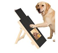 Dog Nail Scratcher Board - Wooden Interactive Scratch Pad with Treat Box for Pet Grooming | Training Grinder Mat for Indoor Paw Care Use on Couch Floor Carpet Furniture Home