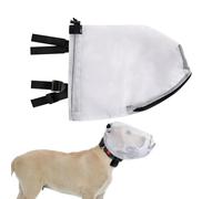 Dog Net Hood - Nylon 31x20cm | Mouth Zipper Guard | for Grooming Training