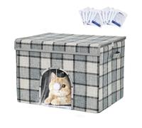 Dog Outdoor Shelter - Insulated Cooling Kennel, Waterproof Foldable House | with 12 Ice Packs Foldable Insulated Outdoor Dog Houses for Small Medium Breed Cat Outside Indoor Garden Courtyard Balcony