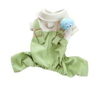 Dog Overalls for Small Dogs | Warm & Soft Puppy Jumpsuit with Buckle | Unrestricted Movement Dog Clothes for Spring/Autumn | Fashionable Pet Outfit for Schnauzer/Pomeranian / (L)