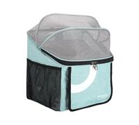 Dog Panier Vélo Transporteur Animal Sac Respirable PVC Oxford Universel Polyvalent Adapté pour Promenade Camping Course Sorties Ave, Bleu