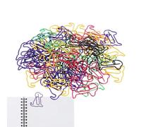 Dog Paper Clips - 1.57 Inch 60 Pack Cute Dog Shaped Paperclips | Decorative Bookmark Document Note Organizer | Stylish Office Clip For Dogs Lovers Colleagues Women. Metal, Random Color.