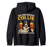 Dog Park redessine Le Collie Avant Que Tout Le Monde n'arrive Amoureux des Chiens Sweat à Capuche