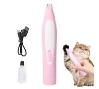 Dog Paw Hair Trimmer - ABS + acier inoxydable | Quiet LED Paw Pad Trimmer | Noise-Free Pet Grooming Tool For Small Dogs And Cats, Cordless Pet Clippers Shaver For Dogs Cats Paws, Eyes, Ears, Face