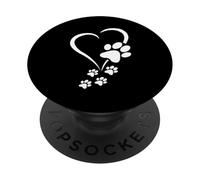 Dog Paw Heart Baby Dogs - Dog Paw Print Dog Paws Hearts PopSockets PopGrip Adhésif
