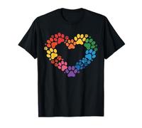 Dog Paw Heart Cute Pet Lover Cute Puppy Paw Heart Dog T-Shirt
