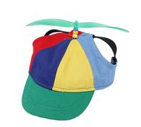 Dog Pelir - Chapeaux pour chiens avec hélicaa drôle | Chapeau d'hélicoptère arc-en- réglable | Chiens Top Top Funny Pet Cap | Sangle réglable pour chiots et chats de fournitures pour animaux