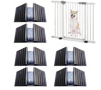 Dog Pen Stabilizer 6 Pieces - 4.72 X 2.44 X 1.18 Inches Solid Triangular Base Babyy Gate Ramp - Effortless Installation Child Playpen Stopper For Yard Cat Kids Living Garden Home Kitchen Bedroom