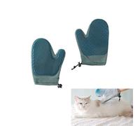 Dog Pet Hair Remover Gloves, Reusable Electrostatic Grooming Mitt for Furniture, Carpet, Car Seat - for Dogs & Cats (2PCS-B)