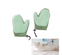 Dog Pet Hair Remover Gloves, Reusable Electrostatic Grooming Mitt for Furniture, Carpet, Car Seat - for Dogs & Cats (2PCS-C)