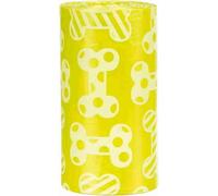 Dog Pick Up Sacs Ramasse Crottes Parfum Citron - M, 4 Rouleaux À 20 Sacs, Jaune