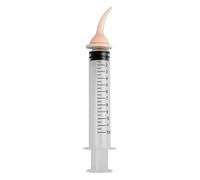 Dog Pill Shooter, Cat Pill Dispenser, Pet Feeder Tool, Soft Silicone Nipple Tip, 12ml Liquid Delivery, Post-Op Travel Feeding Use, 5.12x0.98x0.79 Inches, Clear White, 1 Pack