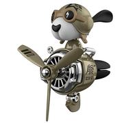 Dog Pilot Air Freshener, Creative Heads Shaking Design, 3.3 Inches, Automotive Outlet Perfume, Fan Diffuser for Car Air Conditioner, Long Lasting Fragrance, Cute Accessory