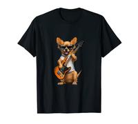 Dog Playing Electric Guitar - Chien avec guitare T-Shirt