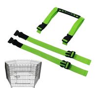 Dog Playpen Carry Straps, Heavy-Duty Crate Harness Set, Portable Pet Transport Support Gear, Strong Lifting System, Outdoor Camping Yard Home RV Travel Use Accessory