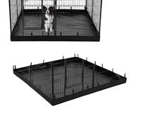 Dog Playpen Mat, Indoor Cat Fence Pad, Waterproof Oxford Cloth, Washable Material, Puppy Training Pads, Ideal for Playpen, Bed, Sofa, Trunk, Home, Travel, Outdoor Use, Black