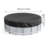 Dog Pool Cover, Round Pet Pool Lid, Dustproof Sunproof Protection, Trampoline Guard Design, Compact Ideal for Outdoor Use on Balcony, Beach, Deck, Garden, Park, and More