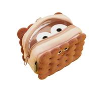 Dog Poop Bag Dispenser - Compact Waste Holder, Decorative Cookie Style Case, Secure Zipper Pouch With Metal Clip, Easy-Attach Leash Accessory | Handy Pet Supply For Daily Walks, Camping, Park Visits