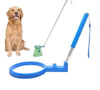 Dog Pooper Scooper - Dispositif de chien à long poignée, collecteur de à pied | Outil d'élimination des déchets pour animaux de compagnie léger portable, pliable extensible facile à ra