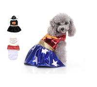 Dog Pope Costume, Cat Pope Costume, Pet Costume Accessory for Small Dogs Cats Outfit,for Pet Parties, Festival Celebrations and Entertainment, Easy to Wash (JH19,S (Weight About 2-3kg))