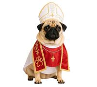 Dog Pope Costume,Pet Costume Accessory for Small Dogs Cats Outfit,for Pet Parties, Festival Celebrations and Entertainment (Dog,L)