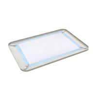 Dog Potty Tray, Training Silicone Pad Holder, 24.4x16.5 inches Leak Proof High Edge Base, Soft Pet Toilet with Easy Clean, Portable Puppy Bathroom Tray, Training Tool for Apartment
