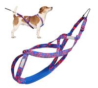 Dog Pulling Harness - Adjustable Dog Chest Harness Reflective DogHarness | Outdoor Dogs Rope Flexible Training Rope | and Labrador Car Pet Leash for Sledding Outdoor Walking