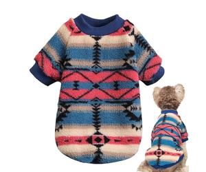 Dog Pullover Sweatshirt - Polyester, Thick Warm Dog Coat | National Style Winter Sweater, Pet Clothing for Puppies, Large Dogs, and Cats, Warm Winter Pullover for Outdoor Walks, Cold Weather