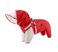 Dog Raincoat, Puppy Raincoat with Clear Hood, Adjustable Fit Reflective Design, Hooded Pet Clothes, for Medium to X-Large Dogs and Puppies, Enhances Nighttime Visibility