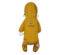 Dog Raincoat Waterproof Reflective Dog Raincoats For Small Medium Dogs With Adjustable Straps Lightweight Easy To Clean Pet Rain Jacket For Bichon Yorkie Terrier Poodle Labrador Retriever(Yellow,M)