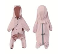 Dog Raincoat Waterproof Reflective Dog Raincoats For Small Medium Dogs With Adjustable Straps Lightweight Easy To Clean Pet Rain Jacket For Bichon Yorkie Terrier Poodle Labrador Retriever(Pink,XXL)