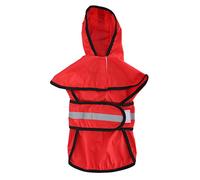Dog Raincoat Weather - with Reflective Strip | Adjustable Hooded Pet Rain Jacket for Small/Medium/Large Dogs | Lightweight & Breathable Polyester (L)