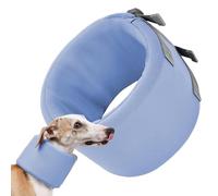 Dog Recovery Collar, Adjustable Lightweight Neck Support, Prevents Pets from Touching Stitches, Wound Care Protection, Anti-Lick Shield, Anti-Bite Visible Wrap, for Dogs, 1-Pack