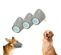 Dog Respirator Mask, Breathable Dog Air Filter Mask,Dog Respirator Mask, 3 Pcs Adjustable Dog Gas (Gray-S)