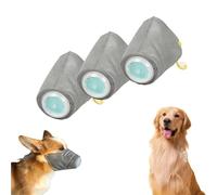 Dog Respirator Mask, Breathable Dog Air Filter Mask,Dog Respirator Mask, 3 Pcs Adjustable Dog Gas (Gray-M)