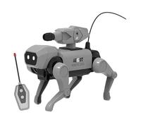 Dog Robot Kit d'assemblage Jouet pour Chiots acrobatiques télécommandés Ensemble de Composants électroniques ABS interactifs pour la Marche pour garçons Filles Classe préscolaire Jardin Court