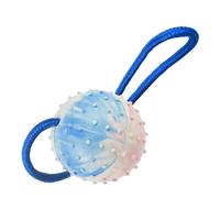 Dog Rope Ball- Dog Ball on a Rope|dogs Toy Elastic Solid Rubber Balls| Interactive Rubbers Balls Chew Toys for Small Medium Large Pet Fetching Catching Throwing and Tugging for Breed & Small Dogs