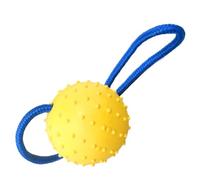 Dog Rope Ball- Dog Ball on a Rope|dogs Toy Elastic Solid Rubber Balls| Interactive Rubbers Balls Chew Toys for Small Medium Large Pet Fetching Catching Throwing and Tugging for Breed & Small Dogs